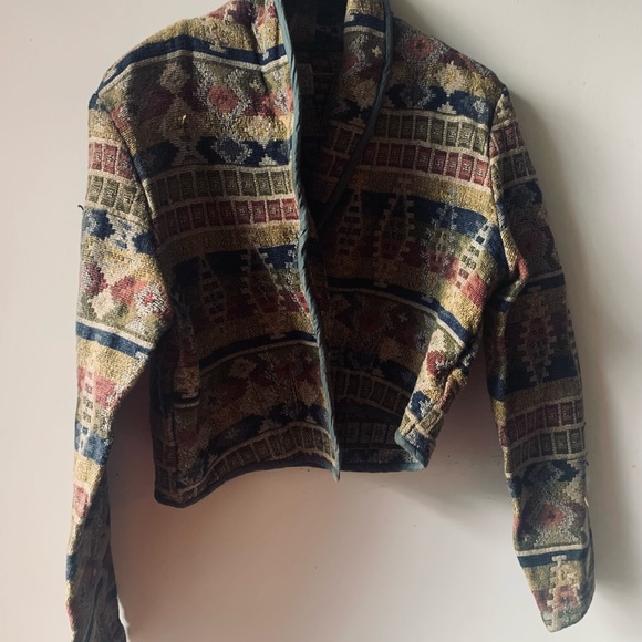 Vintage designer wool fashion women’ s crop jacket - Picture 6 of 7
